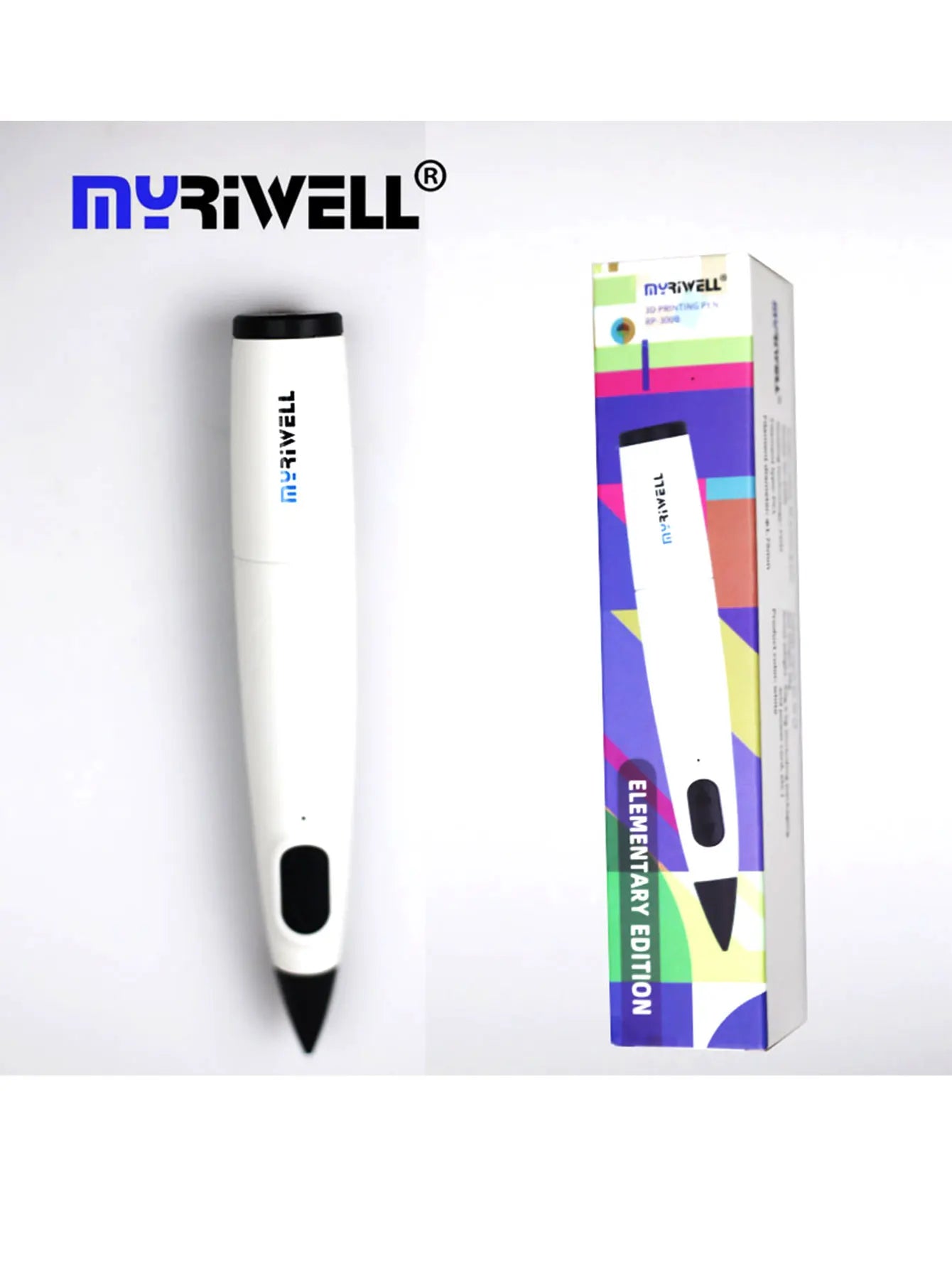 Myrivell, rp300b low-temperature 3D pen, including 50m diameter 1.75mm PCL printing consumables,3D creative painting tool graffi