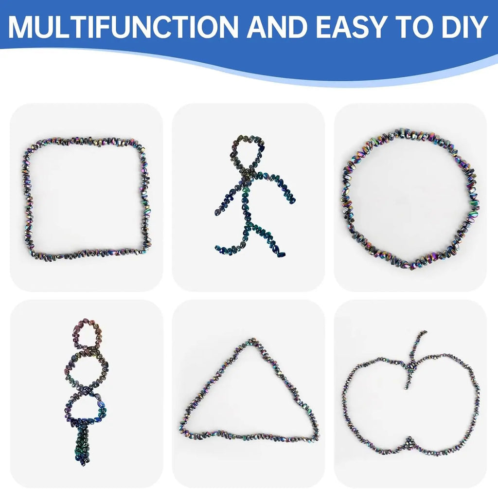 Magnetic Ferrite Putty,Weak Magnet Fidget Rock Pebbles Anxiety Anti Stress Relief Toys for Adults ADHD Autism More Than 500 pcs